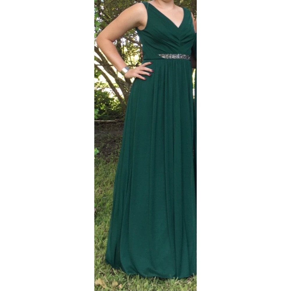 David’s Bridal Emerald Bridesmaid Dress 10